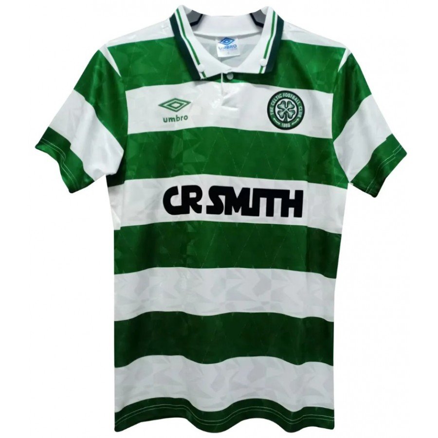 Celtic Home Maillot de foot 1989 - 1990. Sponsored by CR Smith